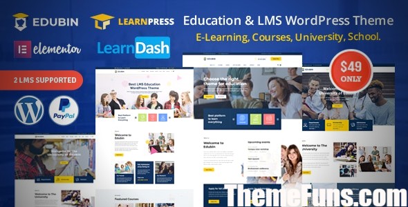 Edubin v8.14.20 – Education LMS WordPress Theme