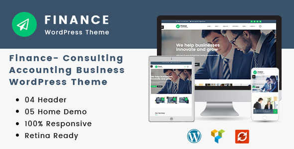 Finance v1.4.8 - Consulting, Accounting WordPress Theme