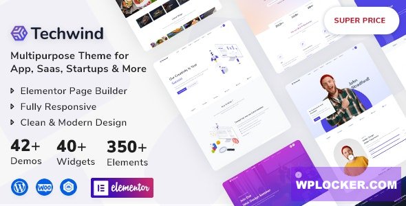 Techwind v1.0.1 - Multipurpose Landing Page WordPress Theme