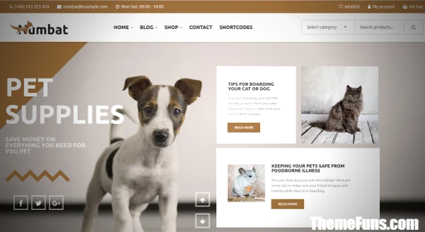 Numbat v1.8 - Pet Shop WooCommerce WordPress Theme