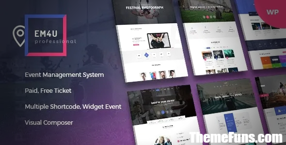 EM4U v1.6.9 - Events WordPress Theme for Booking Tickets