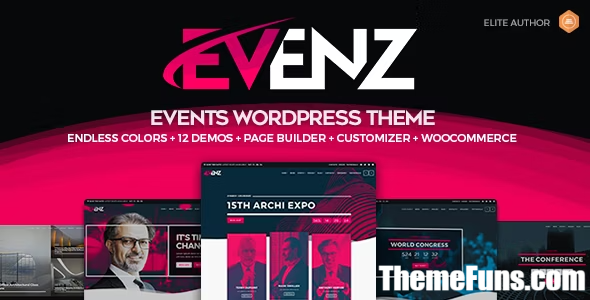 Evenz v1.6.0 - Conference and Event WordPress Theme