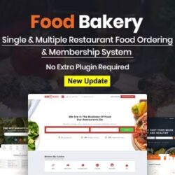 FoodBakery v4.2 - Food Delivery Restaurant Directory WordPress Theme