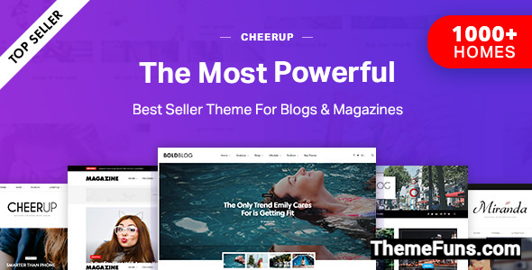 CheerUp v8.1.0 - Blog / Magazine - WordPress Blog Theme