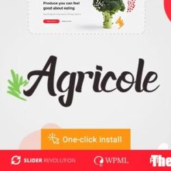 Agricole v1.1.2 - Organic Food & Agriculture WordPress Theme