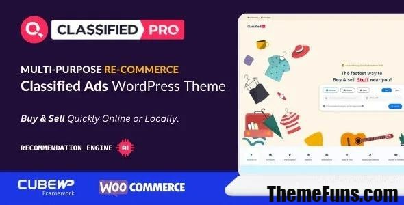 ClassifiedPro v1.0.12 - Local Classifieds Ads WordPress Theme