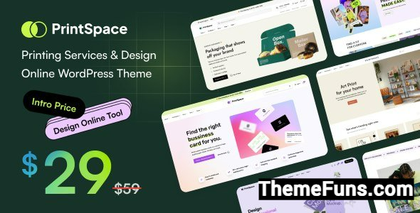 PrintSpace v1.1.4 - Printing Services & Design Online WooCommerce WordPress theme