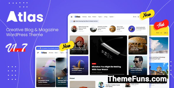 Atlas v1.6.0 - Creative Blog & News WordPress Theme