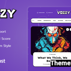 Vozzy v1.02 - Modern & Neobrutalism WordPress Theme