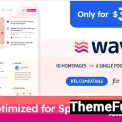 Wavy v1.5.0 - Modern & Lightweight Blog for WordPress