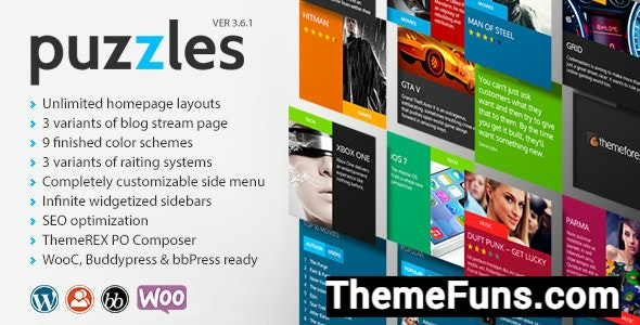 Puzzles v4.2.4 - WP Magazine / Review with Store WordPress Theme + RTL