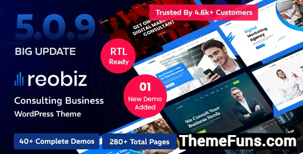 Reobiz v5.0.9 - Consulting Business WordPress Theme