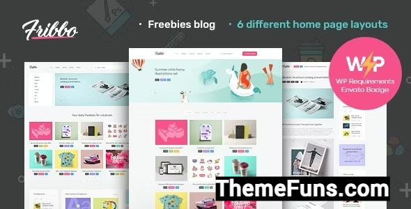 Fribbo v1.0.8 - Freebies Blog WordPress Theme