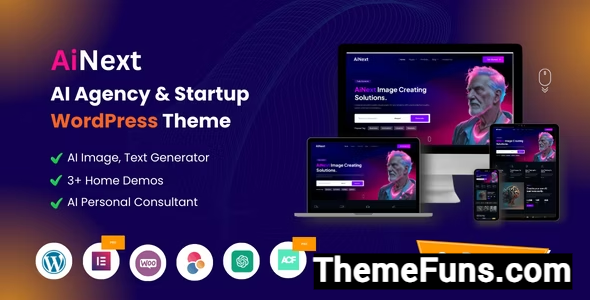 AiNext v1.2 - AI Agency & Startup WordPress Theme